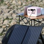 camping with solar panels
