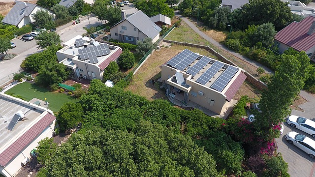 flat roof solar panel installation